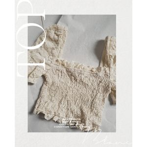 ZARA square neck top